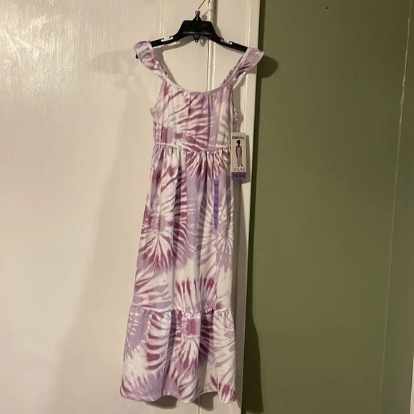 #18 32 Degrees Cool Youth Tie Dye Maxi dress Purple White Size Small 7/8 - Picture 5 of 10